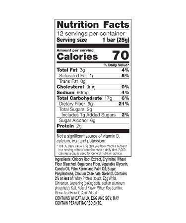 Fiber One 70 Cal Soft-Baked Cinnamon Coffee Cake 12 ct - Pack of 4 (48 ct total) - Buy Online on SooperMarket.com