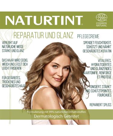 Natural Tint Repair & Shine Care Cream | 99% Natural Ingredients | Strength & Easy Comb for Healthy Hair - 150ml - Buy Online on SooperMarket.com