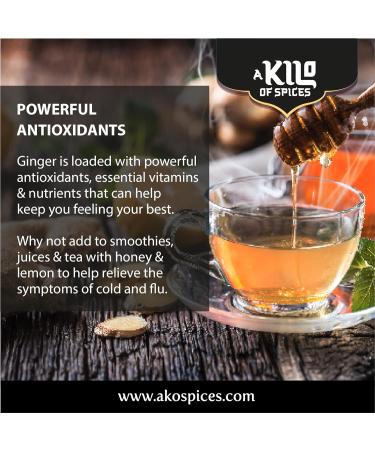Ginger Powder 1 kg - Anti-Inflammatory & Antioxidant Spice for Digestion | Ideal for Tea & Smoothies - Buy Online on SooperMarket.com