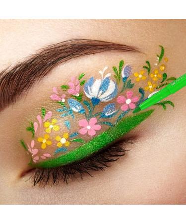BELLIFFY 12 Pcs 1 Set Shadow Set Creative Eyeliners Waterproof Eyeliner Makeup Kit Colorful Plastic - Buy Online on SooperMarket.com