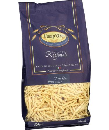 Camp'Oro Le Regionali Italian Pasta Trofie 17.6 oz - Pack of 16 - Buy Online on SooperMarket.com