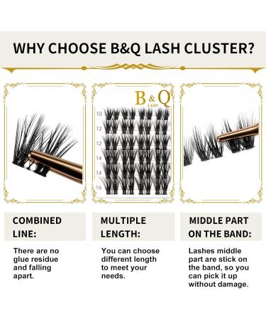 72 Cluster D Curl Individual Lash Clusters | DIY Soft Fluffy Eyelash Extensions - D-12 mm B 50 - Buy Online on SooperMarket.com