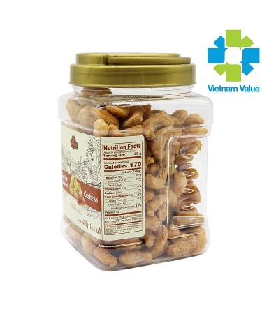 LAFOOCO Sea Salt Caramel Cashews 14.1 oz - Premium Roasted Cashews | Resealable Jar | Nutrient-Rich Protein Snack | Perfect Gift for Celebrations, Holidays, Birthdays - Buy Online on SooperMarket.com
