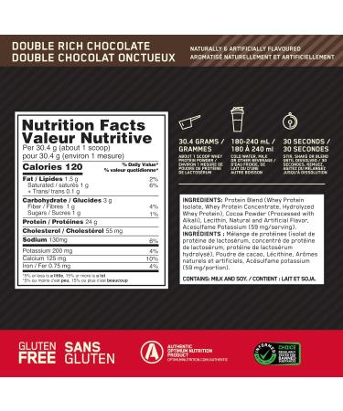 Optimum Nutrition Gold Standard 100% Whey Protein Powder 2.270g - Double Rich Chocolate - 74 servings (packaging may vary) Chocolate 74 Servings (Pack of 1) - Buy Online on SooperMarket.com