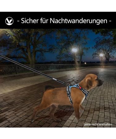 POPOT No-Pull Dog Harness - Reflective Pet Vest for Training & Walking - Control Handle - Blue (Small) - Buy Online on SooperMarket.com