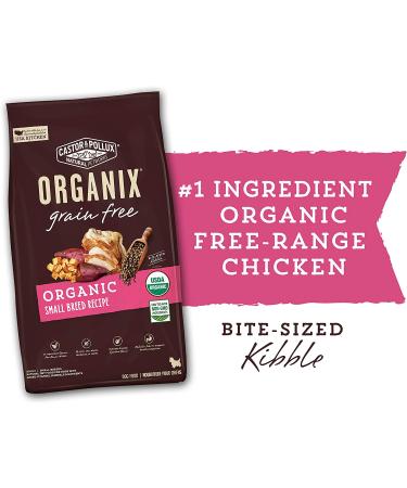 Castor and Pollux ORGANIX Grain Free Chicken Small Dog Food - Organic 10 lb Bag - Buy Online on SooperMarket.com