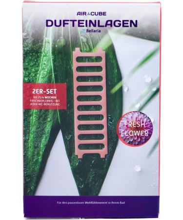 Bellaria Flower Breeze Fragrance Insert for Air Cube | Fresh & Floral Bathroom Toilet Odor Eliminator - Buy Online on SooperMarket.com