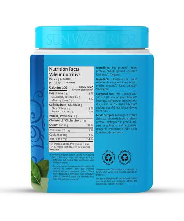 Sunwarrior - Warrior Blend Raw Plant-Based Protein Natural 375 g - Buy Online on SooperMarket.com