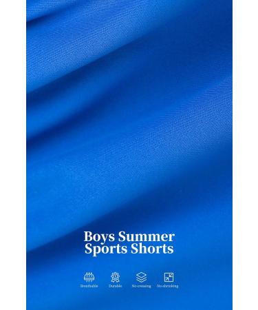 Resinta 4 Pack Toddler Boys Basketball Shorts - Summer Sports Performance Shorts for Boys 5T - Black/Gray/Blue/Navy - Buy Online on SooperMarket.com