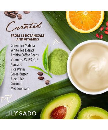 LILY SADO Tea+C Coffee & Matcha Caffeine Eye Cream 1 oz - Anti-Aging Vegan Repair Moisturizer for Under-Eye Wrinkles, Puffiness, Dark Circles & Bags - Buy Online on SooperMarket.com
