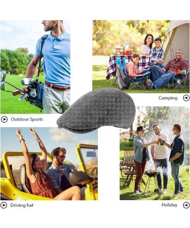 SATINIOR Men's Flat Cap Newsboy Hat - Set of 4 | Stylish Cabbie & Hunting Cap - Buy Online on SooperMarket.com