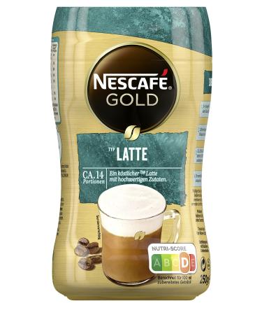 Nescaf Gold Type Latte beverage powder made of soluble bean coffee strong taste & intensive aroma caffeine 1 -pack (1 x 250g) 250 g (1 Pack)