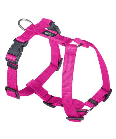 Chaba Guard dog harness large big dogs anti train & choking dishes dog with control classic step in adjustable dog harness convenient light chest harness Dog harness running tableware xl fuschia xl pink
