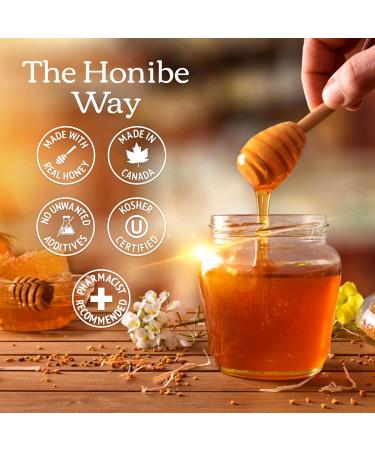 Honibe 100% Pure Honey Lozenges | Made in Canada | Mucus and Cough Relief | With Elderberry | 1 pack (10 lozenges) | Natural Berry - Buy Online on SooperMarket.com