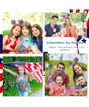 BELSITA 4th of July USA Flag Star Head Bopper Hair Band - Patriotic Theme Party Supplies for Adults & Kids - Buy Online on SooperMarket.com