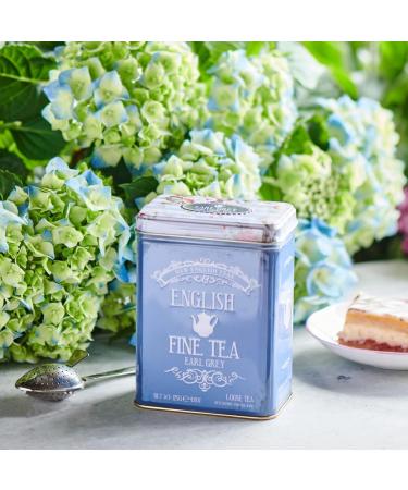 New English Teas Floral Tea Tin with Earl Grey Loose-Leaf Tea 125g - Pack of 1 - Buy Online on SooperMarket.com