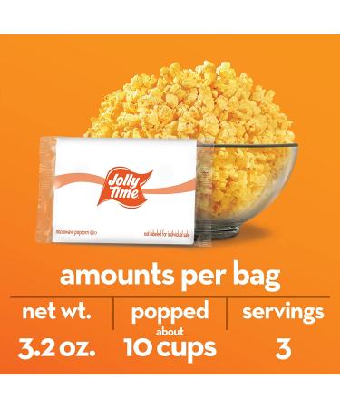 JOLLY TIME Big Cheez Gourmet Zesty Cheddar Cheese Non-GMO Microwave Popcorn (12 Bags) - Buy Online on SooperMarket.com