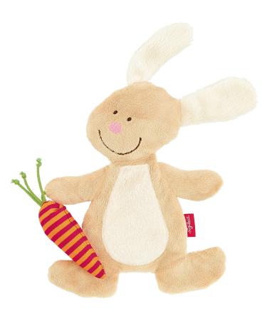 SIGIKID 40675 Active Cuddle Blanket Rabbit PlayQ Girls and Boys Baby Toy Recommended from Birth Beige