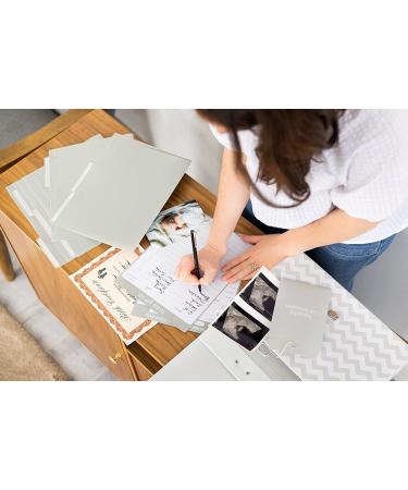 Pearhead Baby Document Organizer Briefcase - Gray Chevron | Perfect Gift for New Parents | Baby Shower Registry Essential - 1 Count - Buy Online on SooperMarket.com