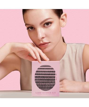 Higu Clace DIY Lash Extension Kit - 200pcs D Curl Individual Lashes 8-18mm Waterproof Bond & Seal Tweezers for Home Use - 3 Count Eyelash Extension Kit - Buy Online on SooperMarket.com