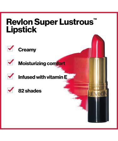 Revlon Super Lustrous Cr me Lipstick 4.2g - 477 Black Cherry | Long-Lasting Moisturizing Lip Color - Buy Online on SooperMarket.com
