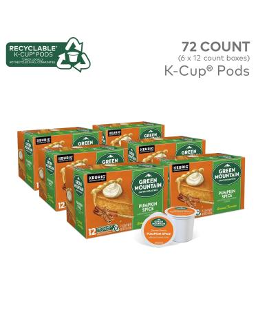 Green Mountain Pumpkin Spice K-Cup Pods 72 Count - Flavored Light Roast Coffee - Buy Online on SooperMarket.com