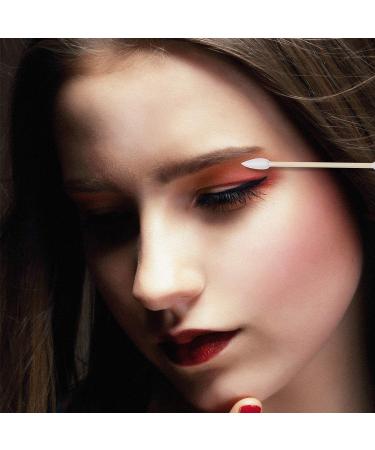 Double Precision Cotton Swabs with Paper Stick - 800 Pieces, Double Pointed Tips for Makeup - 4 Packs, 200 Count per Pack - Buy Online on SooperMarket.com