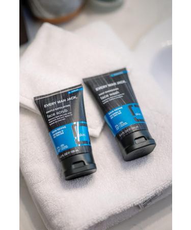 Every Man Jack Gentle Exfoliating Face Scrub for Men - 4.2 oz Twin Pack | Exfoliating, Moisturizing, and Reviving Skincare with Jojoba Beads, Hyaluronic Acid, and Caffeine - Buy Online on SooperMarket.com