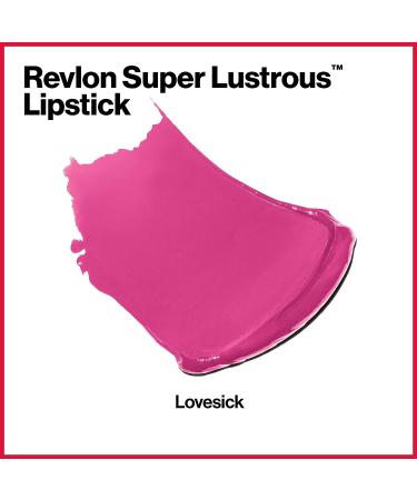 Revlon Super Lustrous Lipstick in Lovesick (767) - Moisturizing Creamy Formula with Vitamin E and Avocado Oil - 0.15 oz - Buy Online on SooperMarket.com