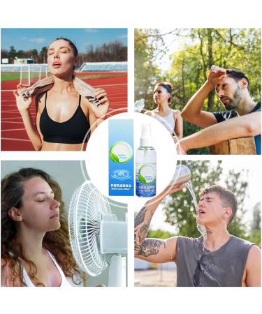 Cooling Mist Spray for Summer - Skin-Friendly Soothing Summer Spray Cooling Body Mist | Non-sticky Instant Cooling Mist Cooling Face Spray for Camping Hiking Fishing - Buy Online on SooperMarket.com