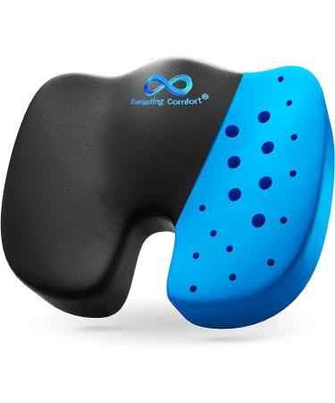 Everlasting Comfort Doctor Recommended Memory Foam Seat Cushions for Office Chairs - HSA FSA Eligible Tailbone Pain Relief Cushion, Sciatica & Back Support, Office Chair Cushion & Car Seat Cushion