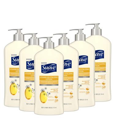 Suave Skin Solutions Body Lotion Revitalizing with Vitamin E 18 Fl Oz (Pack of 6)