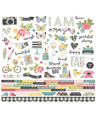 Simple Stories SI I Am Combo Sticker 12 inch x 12 inch 10025 - Buy Online on SooperMarket.com