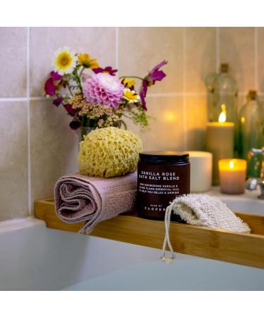 Shop Made by Coopers Vanilla Rose Bath Salt Blend with Essential Oils & Coconut Oil - 500g - Nourishing & Soothing | International Shipping Available - Buy Online on SooperMarket.com