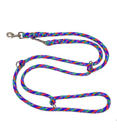 Dog linen large dogs up to 80 kg double linen jumbo 2.40m / 2.80m / 3.50m / 5m adjustable exercise line / guide very stable (3.50m 4 -fold adjustable Florida (7 pastel colors)) 3.50m 4 -fold florida (7 pastel colors)