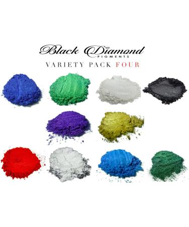 Epoxy Resin Dye Mica Powder 10 Colors Black Diamond Pigments Variety Pack - Pure 2TONE Series for Epoxy Paint Color Art - Buy Online on SooperMarket.com