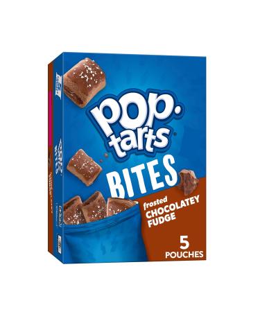 Pop-Tarts Baked Pastry Bites, Kids Snacks, School Lunch, Frosted Chocolatey Fudge, 7oz Box (5 Pouches)