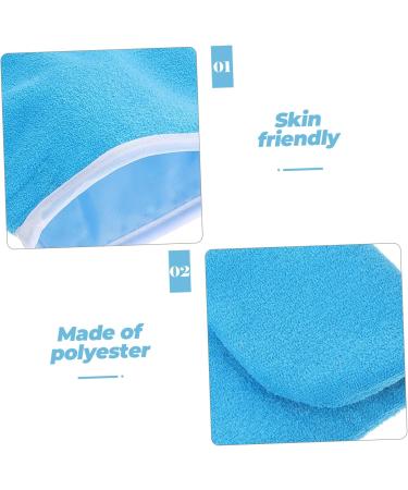 PLAFOPE 1 Pair Waxed Cotton Footmuffs Paraffin Wax Spa Foot Covers Wax Warming Covers Foot Spa Wrapping Cover Wax Booties Paraffin Bath Bags Foot Spa Booties Paraffin Foot Covers Polyester 26.50X19.00X1.00CM Blue - Buy Online on SooperMarket.com