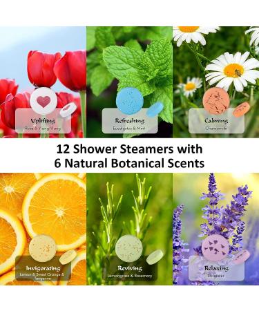 Aofmee 12 PCS Shower Steamers - Aromatherapy Relaxation Gifts for Mom, Wife - Perfect for Christmas, Birthday, Valentines - Shower Bombs for Women - Buy Online on SooperMarket.com