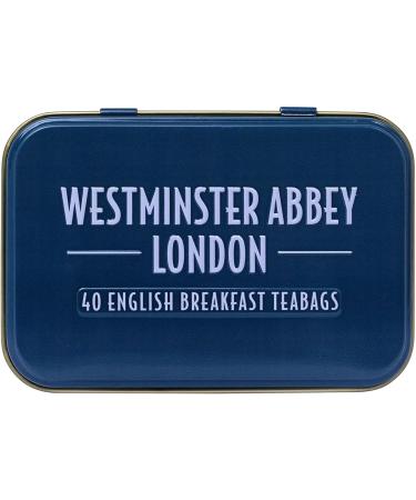 New English Teas Westminster Abbey London Souvenir Tea Caddy with 40 English Breakfast Teabags - Buy Online on SooperMarket.com