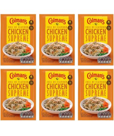 Chicken Sauce Bundle Containing Colman's Chicken Supreme Recipe Mix 38g (6 Pack)
