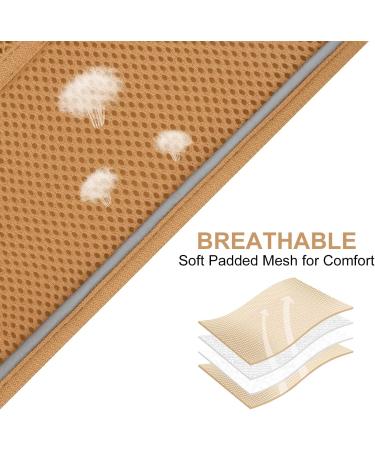 Joyal Dog Harness - Reflective Soft Padded Air-Mesh for Puppies & Small Dogs | XS Khaki (34-38cm) - International Shipping Available - Buy Online on SooperMarket.com