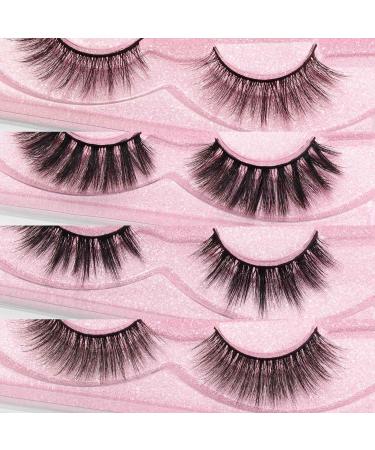 MAGEFY 24 Pairs Faux Mink Eyelashes - 4 Styles Natural & Dramatic False Lashes Pack for Women - Buy Online on SooperMarket.com