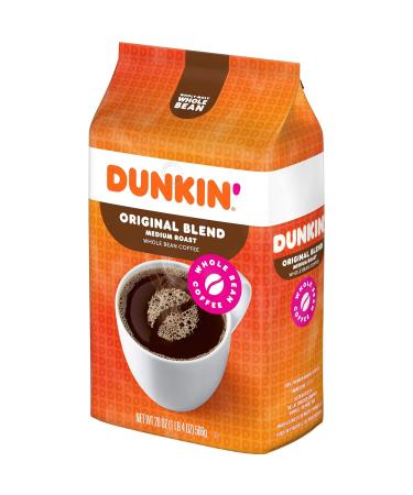 Dunkin' Original Blend Medium Roast Whole Bean Coffee - 20 oz - Premium Flavor - Buy Online on SooperMarket.com