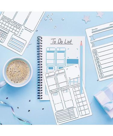 24 Piece Plastic Journal Stencil Set - Ultimate Productivity DIY Templates for A5 Journal - Classic Style - Buy Online on SooperMarket.com