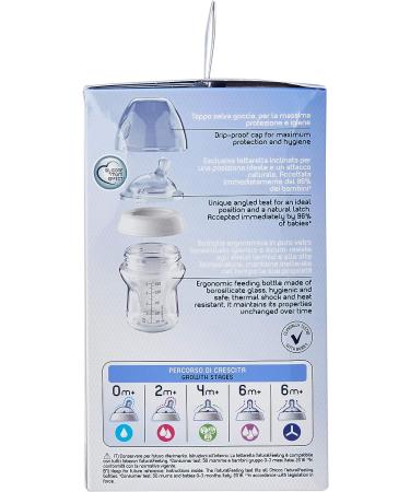 Chicco Natural Feeling Glass Bottle 150ml - 0Mesi | Buy Online - Buy Online on SooperMarket.com