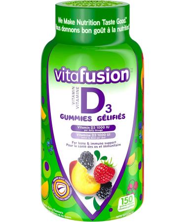 Vitafusion Sleepwell Plus Adult Vitamin Gummies 10mg Melatonin Per Daily Dose & D3 Adult Vitamin Gummies 1000 IU Vitamin D3 Daily Dose Supports Bones & Teeth* 150 Count - Buy Online on SooperMarket.com