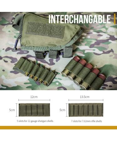 OneTigris Tactical Buttstock Shell Holder & Cheek Rest Pouch in Black - Buy Online on SooperMarket.com