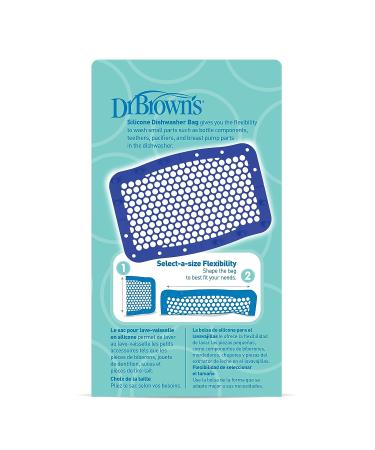 Dr. Brown's Silicone Baby Bottle & Pacifier Dishwasher Bag - Blue | Easy Cleaning Solution - Buy Online on SooperMarket.com