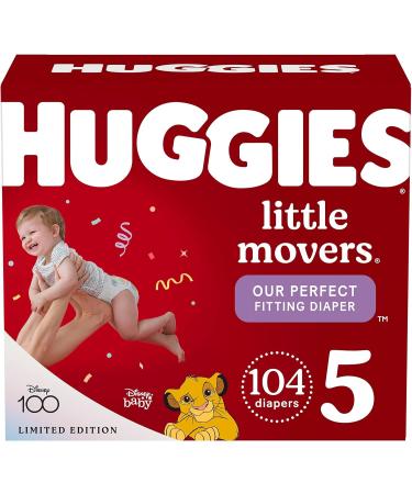 Huggies Overnites Nighttime Baby Diapers and Huggies Little Movers Diapers | Size 5 148 Ct Size 5 (44 Count) New+ Diapers - Buy Online on SooperMarket.com